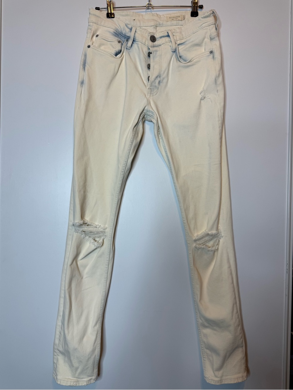 AllSaints Rex Jeans Slim Distressed Denim W30